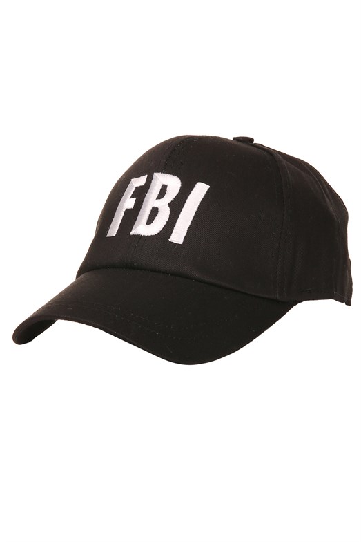 ŞAPKASiyah Beyaz FBI Desenli Şapka